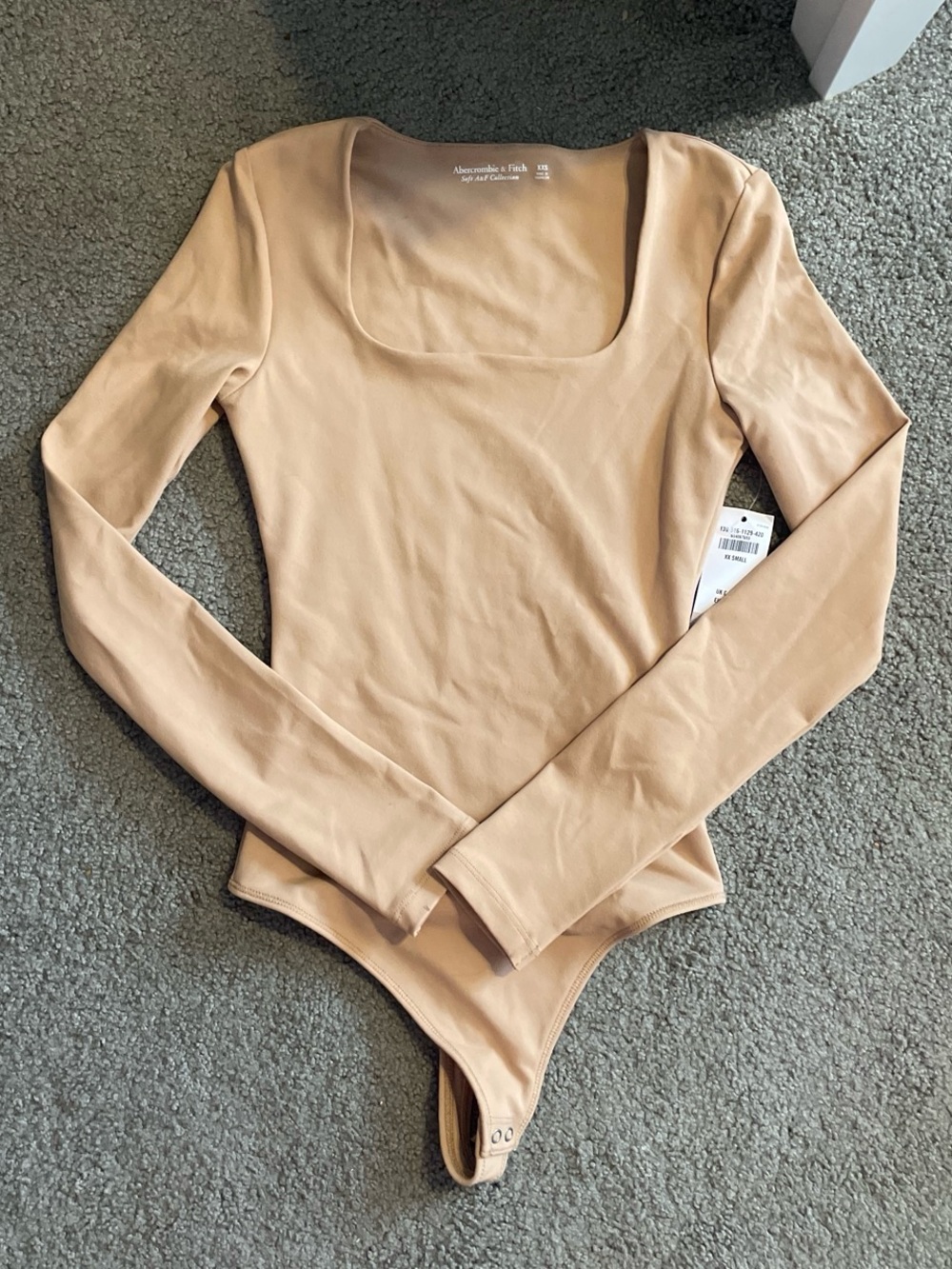 Abercrombie & Fitch Women's Long-Sleeve Square Neck Bodysuit